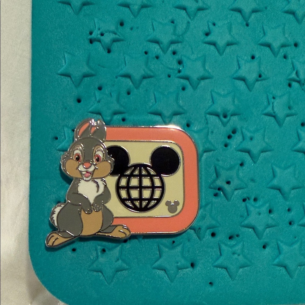 2025 WDW Hidden Disney Pin Walt Disney World D Series Thumper Hidden Mickey Pin